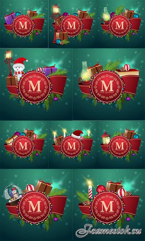   - 10 -   / Christmas cards - 10 - Vector Graphics 