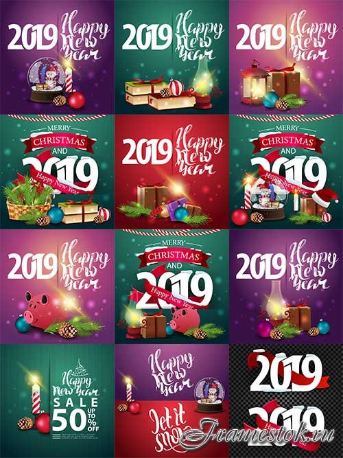     - 17 -   / Christmas backgrounds -17 - Vector Graphics 