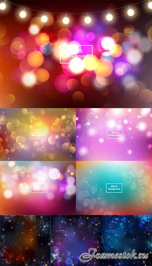       / Multicolored abstract backgrounds in vector