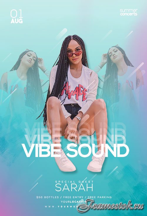 Vibe Sound - Premium flyer psd template