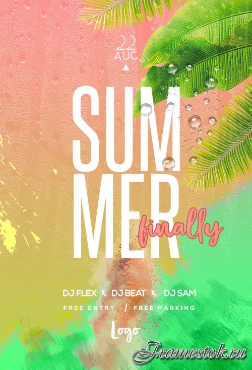 Summer Finally - Premium flyer psd template