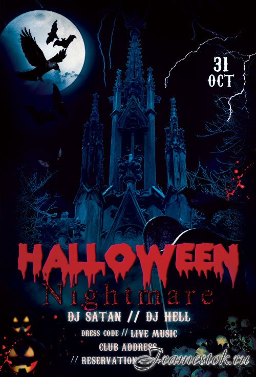 Halloween Nightmare - Premium flyer psd template