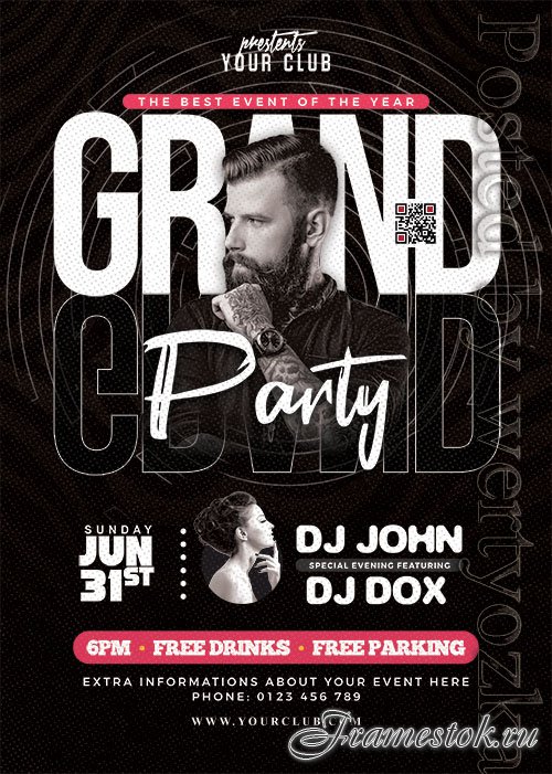 Grand Party Event Flyer PSD Template