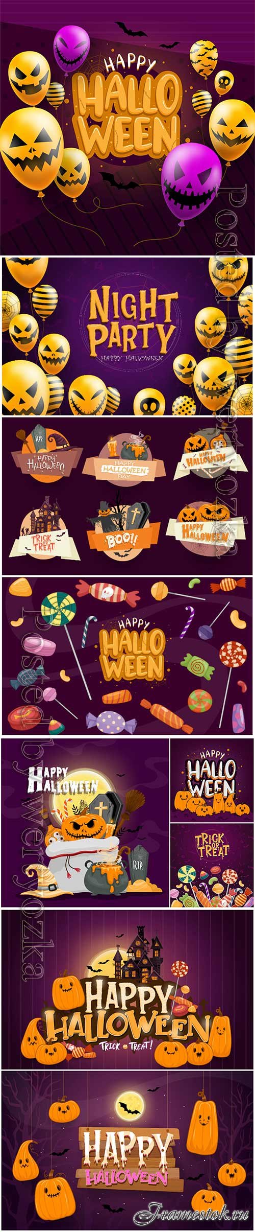 Happy halloween background template