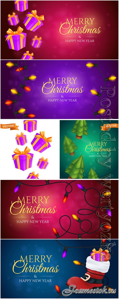 Merry christmas 2021 vector illustration