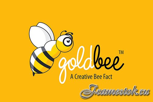 Golden Bee Fly Logo