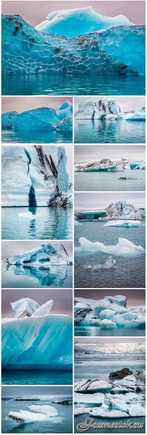 Icebergs stock photo