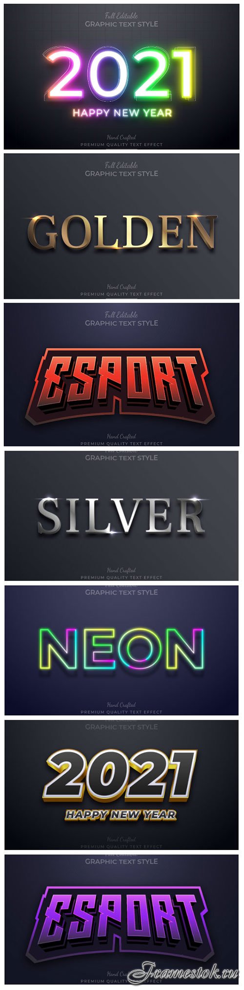 3d editable text style effect vector vol 155