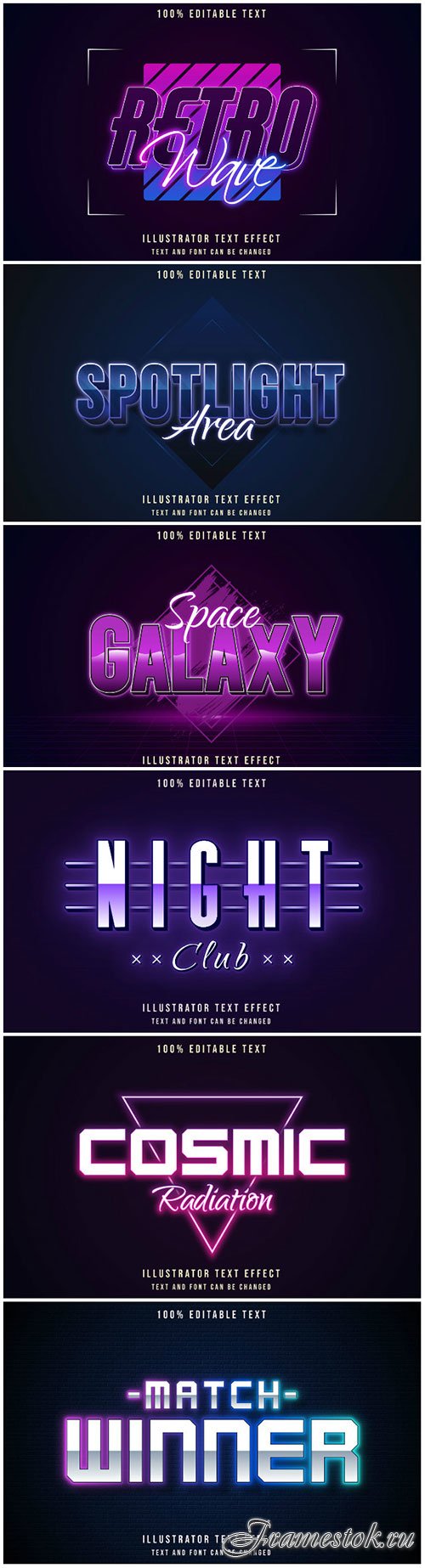 3d editable text style effect vector vol 183