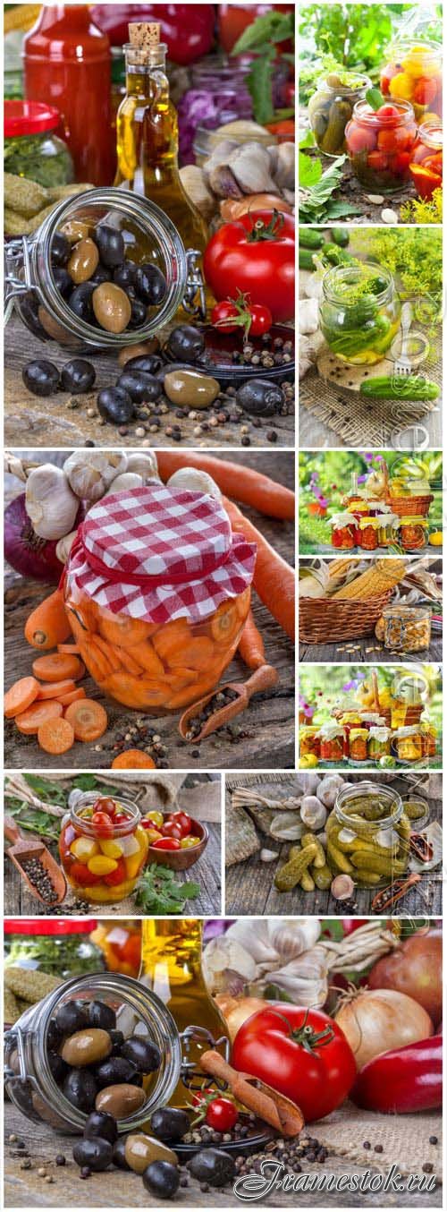 Preservation of vegetables stock photo