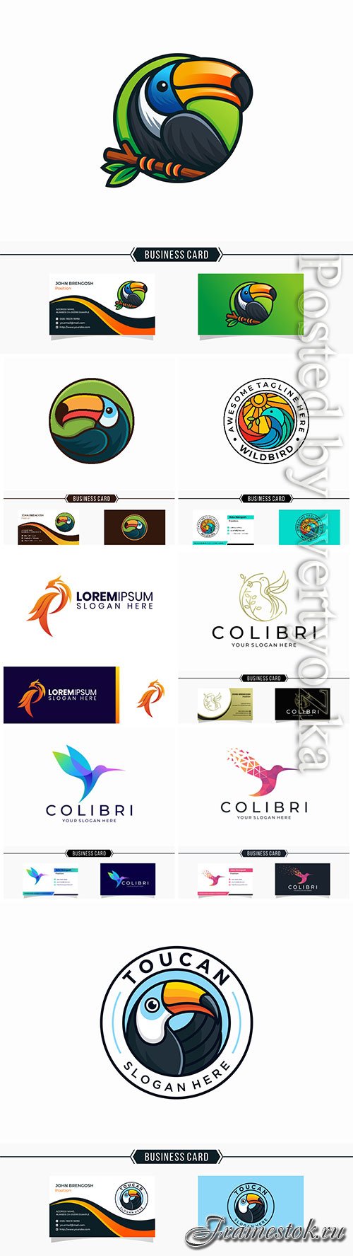 Logo and vector business card