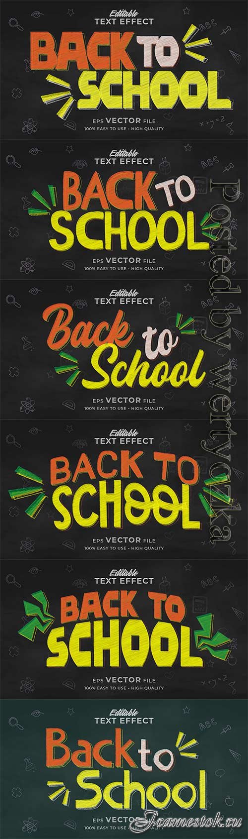 3d editable text style effect vector vol 817