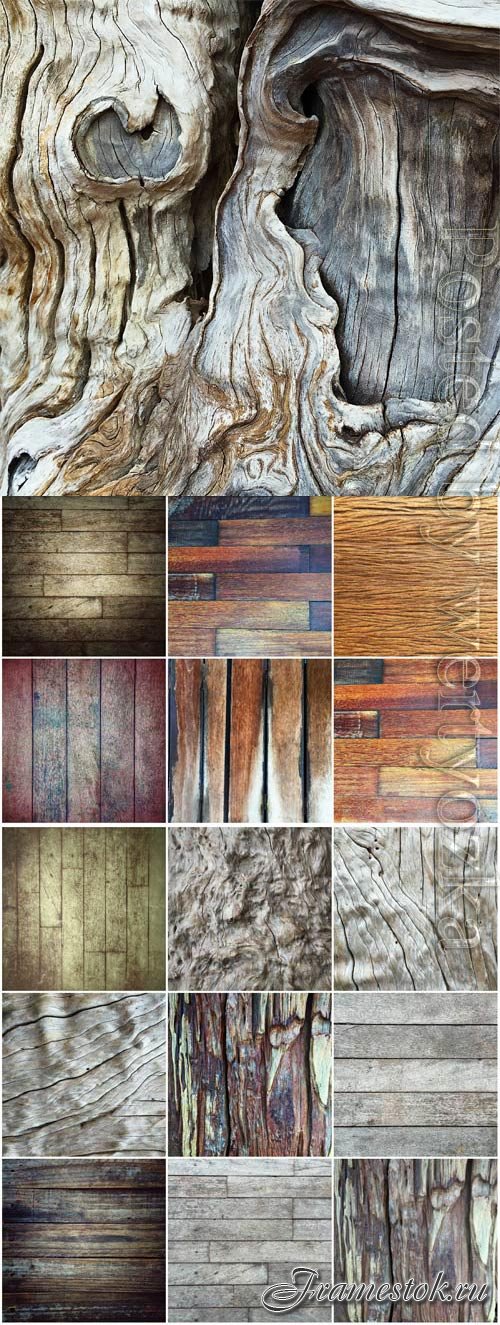 Various wood texture stock photo