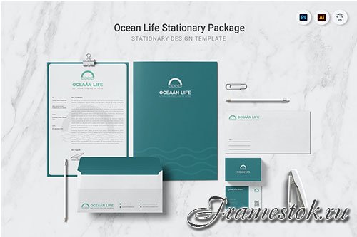 Ocean Life Stationary device for brand identity