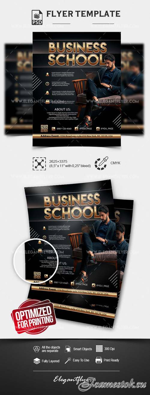 Business School PSD Flyer