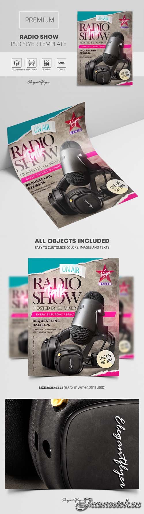 Radio Show Premium PSD Flyer Template