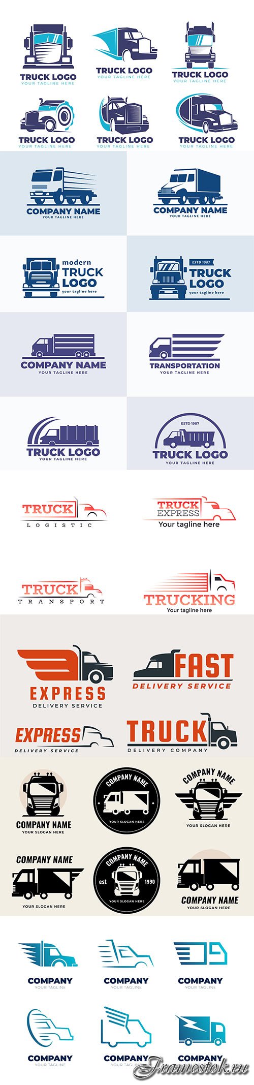 Truck logo vector design