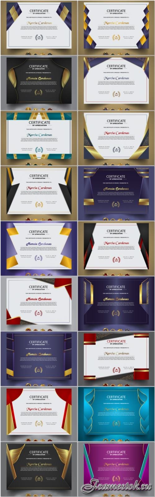 Premium certificate and vector diploma template