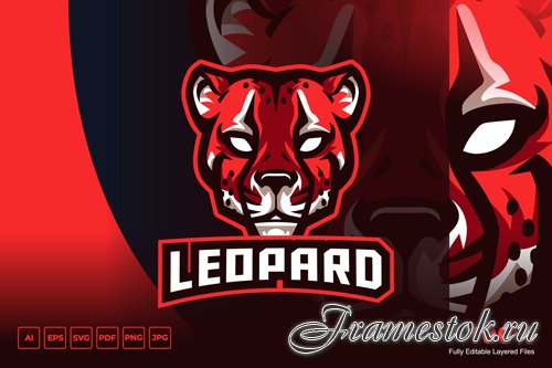 Leopard Mascot Logo