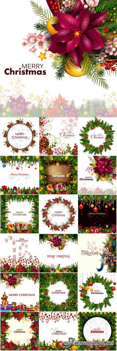 New Year and Christmas vector vol 4