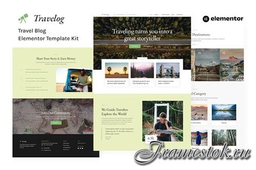 ThemeForest - Travelog - Travel Blog Elementor Template Kit/40657944