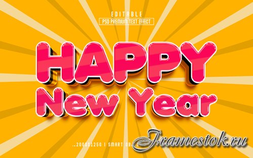 2023 new year vol 7 - editable text effect, font style