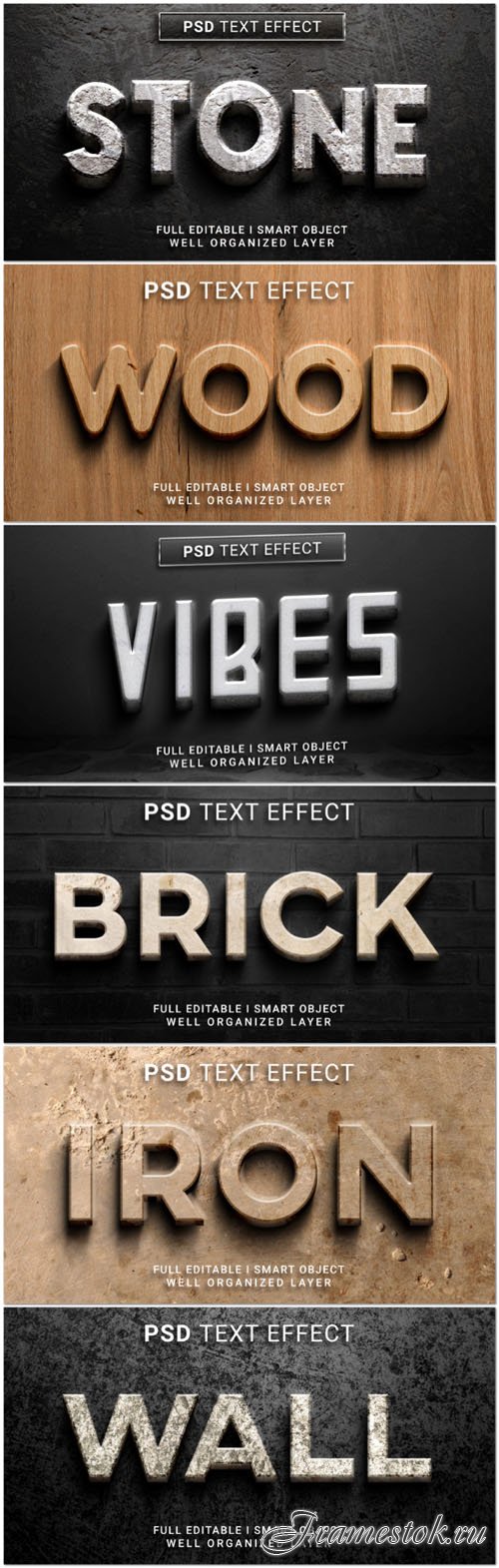 Psd style text effect editable set vol 26