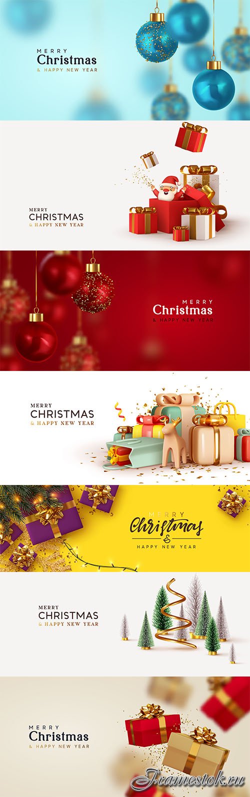 Happy new year and merry christmas background