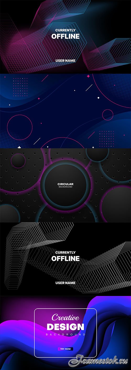 Abstract background vector illustration vol 12