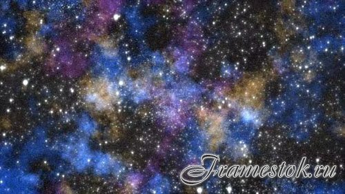 Abstract space background from the galaxy and bright glowing stars and constellations video 4k Motion Graphics