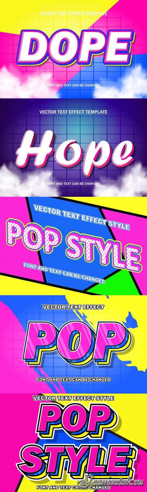 Vector 3d text editable, text effect font design
 set vol 82 