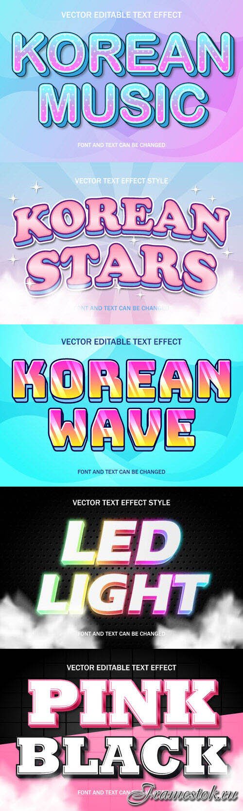 Vector 3d text editable, text effect font design
 set vol 79 