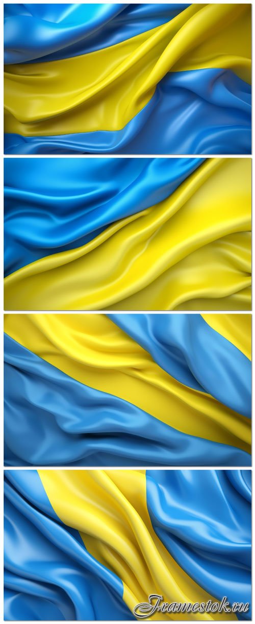 Photo ukrainian flag with blue and yellow colors