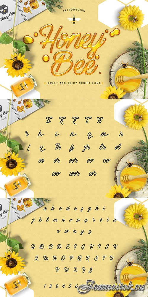 Honey Bee -  Sweetly Vibrant Typeface Font