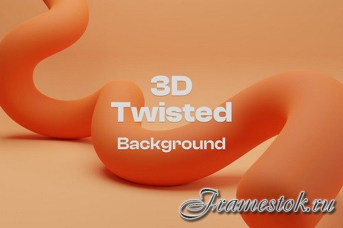3D Modern Abstract Twisted Background